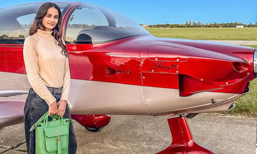 The SHcoop-Meet Aviation Aficionado - Abhilasha Dubey-Sarah Haran Luxury Italian Leather Handbags
