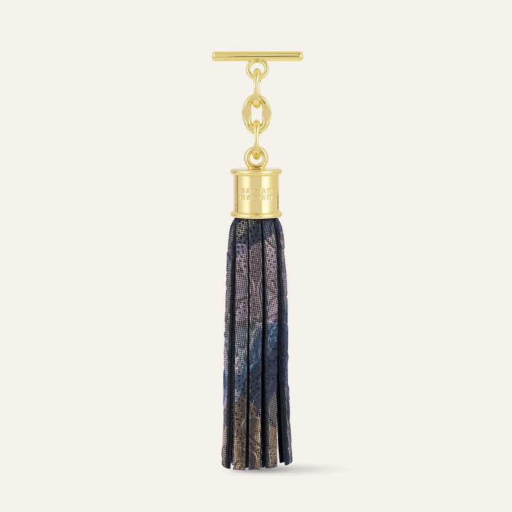 Enchanted Forest Capsule Tassel - Textured with Gold hardware front 1 | U79-G