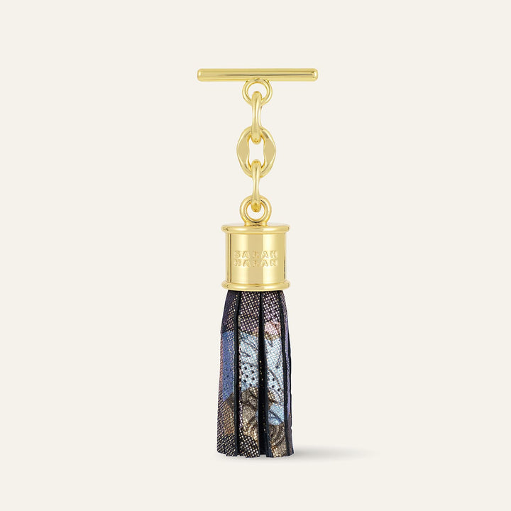 Enchanted Forest Sarah Haran Capsule Tassel Mini Textured with Gold hardware front | U79-G