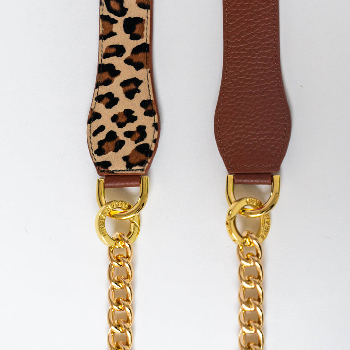 Gemini Strap - Textured-Restyle Accessories-Sarah Haran Accessories-Gold-Leopard Nutshell-Sarah Haran Accessories