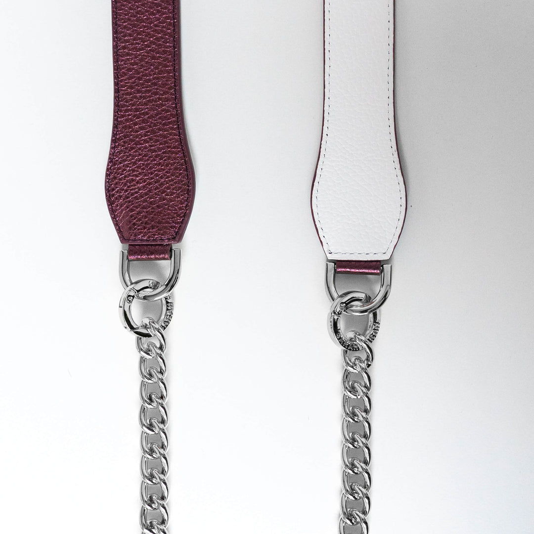 Gemini Strap - Textured-Restyle Accessories-Sarah Haran Accessories-Silver-Metallic Purple White-Sarah Haran Accessories