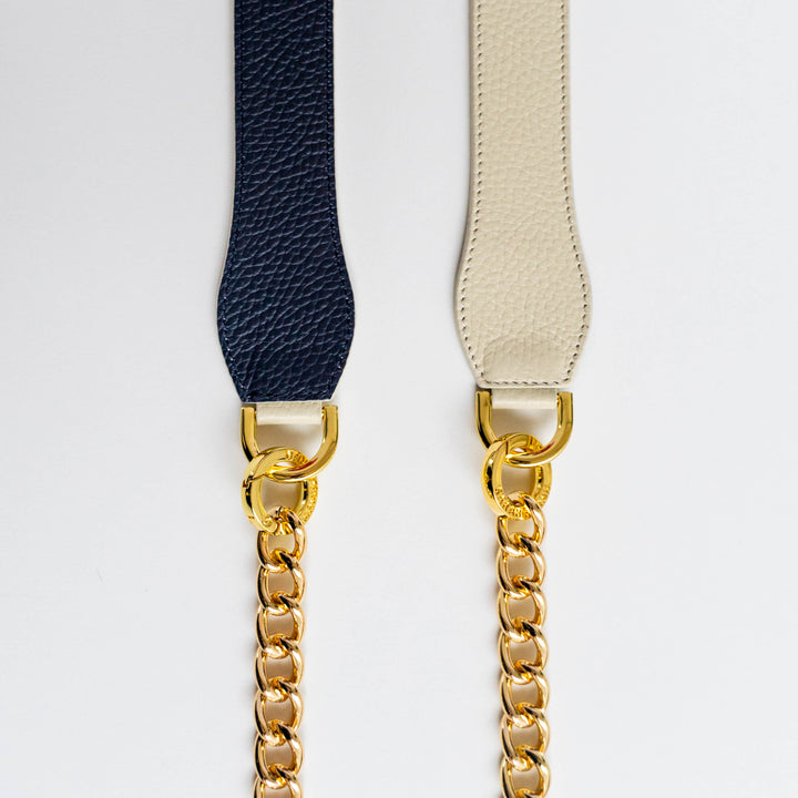 Gemini Strap - Textured-Restyle Accessories-Sarah Haran Accessories-Gold-Navy Cream-Sarah Haran Accessories