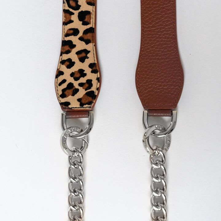 Gemini Strap - Textured-Restyle Accessories-Sarah Haran Accessories-Silver-Leopard Nutshell-Sarah Haran Accessories