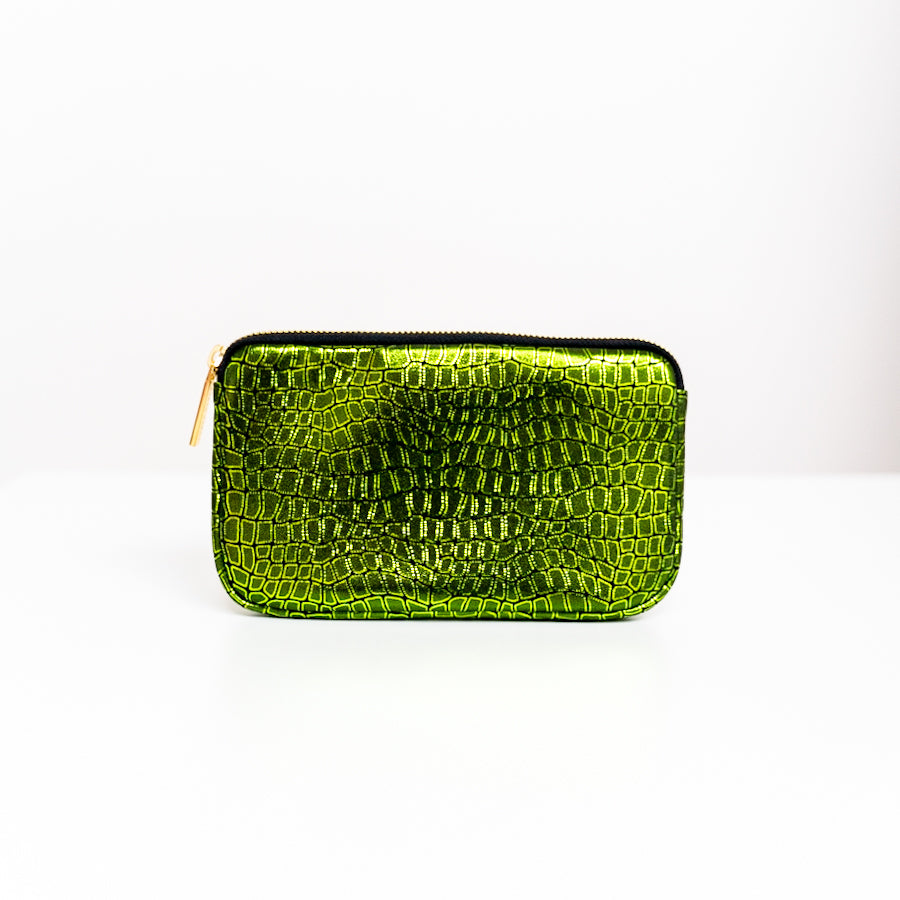 Millie Pouch - Textured-Handbag-Sarah Haran Accessories-Gold-Wicked Croc-Sarah Haran Accessories