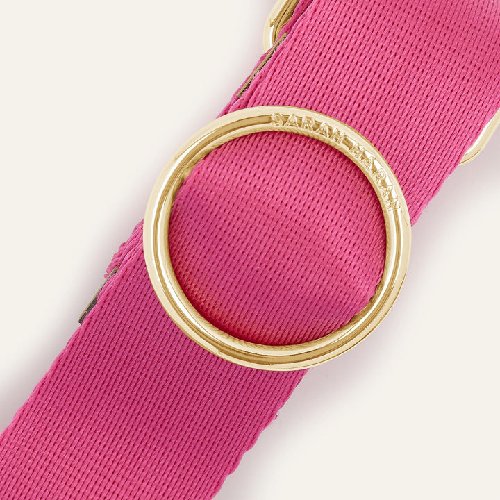 Pink River Strap with Gold hardware detail| P01-G