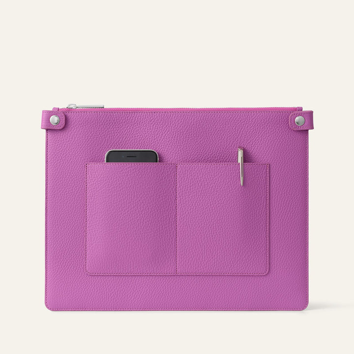 Purple Rose Sarah Haran Zipped Pocket Divider with Silver Hardware front | PU01-S