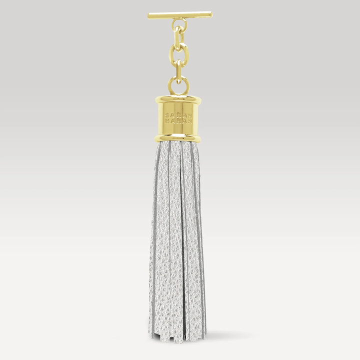 Capsule Tassel - Textured-Restyle Accessories-Sarah Haran Accessories-Gold-Soft Metallic Silver-Sarah Haran Accessories