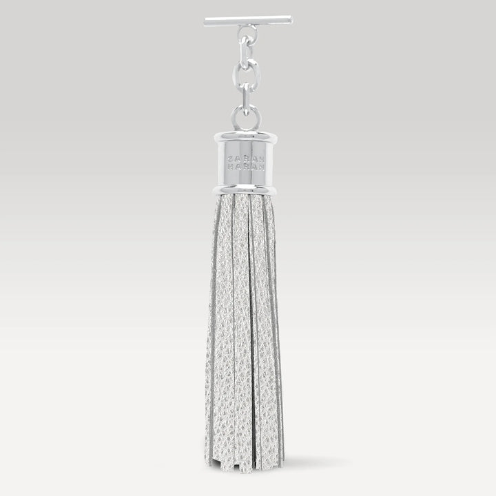 Capsule Tassel - Textured-Restyle Accessories-Sarah Haran Accessories-Silver-Soft Metallic Silver-Sarah Haran Accessories