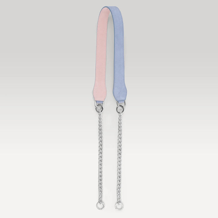 Gemini Strap - Suede-Accessory-Sarah Haran Accessories-Silver-Periwinkle Soft Pink-Sarah Haran Accessories