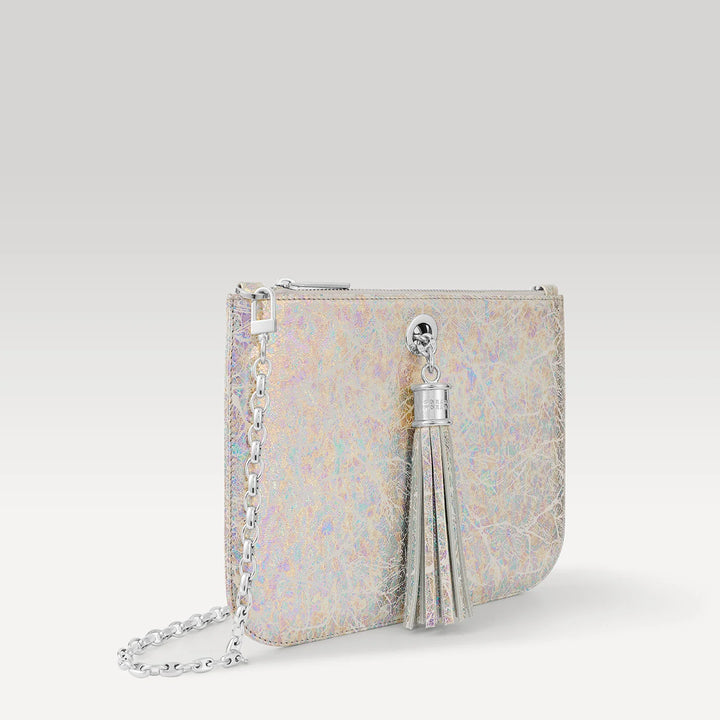 Ivy - Limited Edition-Handbag-Sarah Haran Accessories-Silver-White Cosmic-Sarah Haran Accessories