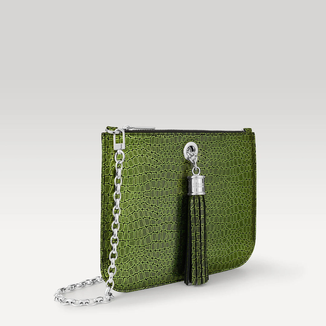 Ivy - Limited Edition-Handbag-Sarah Haran Accessories-Silver-Wicked Croc-Sarah Haran Accessories