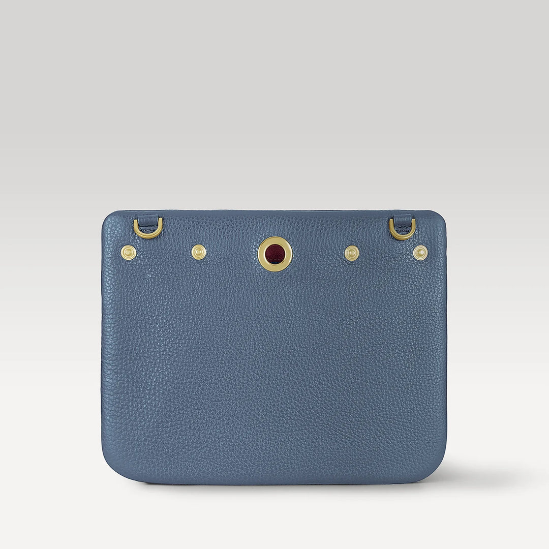 Mia Pouch-Handbag-Sarah Haran Accessories-Gold-Storm Grey-Sarah Haran Accessories