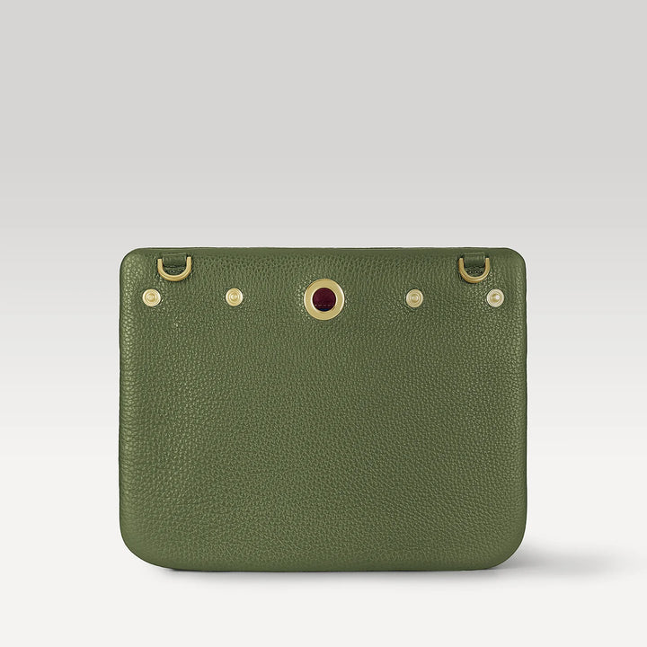 Mia Pouch-Handbag-Sarah Haran Accessories-Gold-Storm Grey-Sarah Haran Accessories