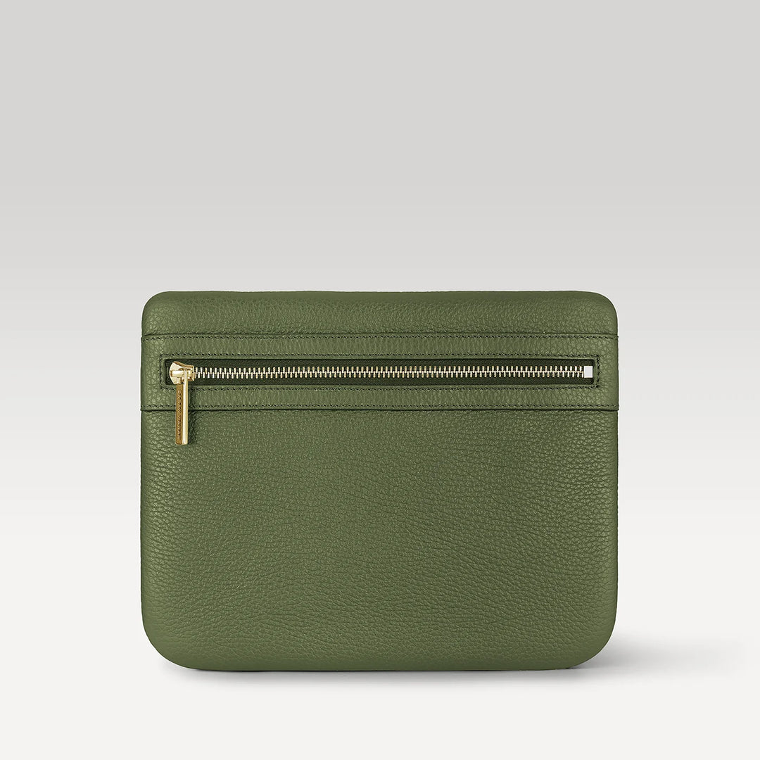 Mia Pouch-Handbag-Sarah Haran Accessories-Gold-Olive-Sarah Haran Accessories