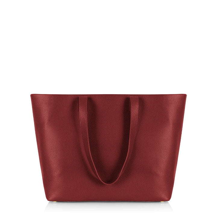 Cranberry Michelle Shopper with Gold hardware back| R04-G