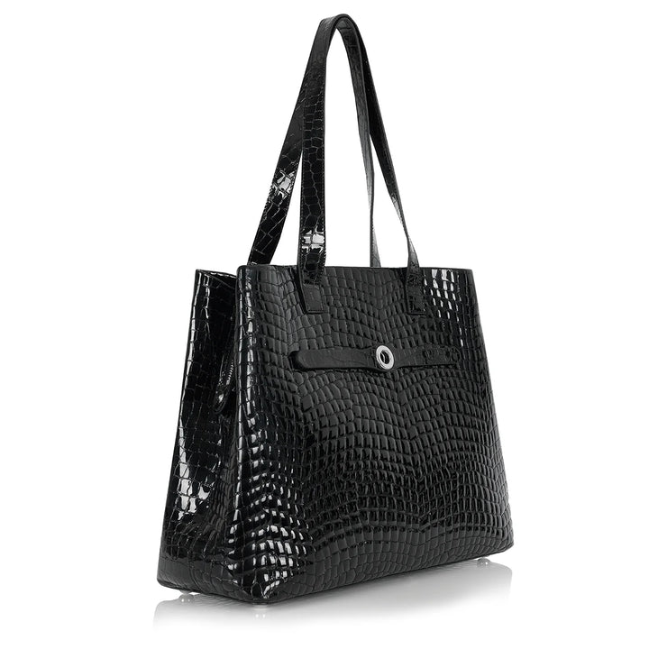 Michelle Zipped Tote - Patent