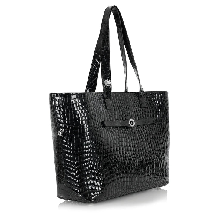 Michelle Zipped Tote - Patent