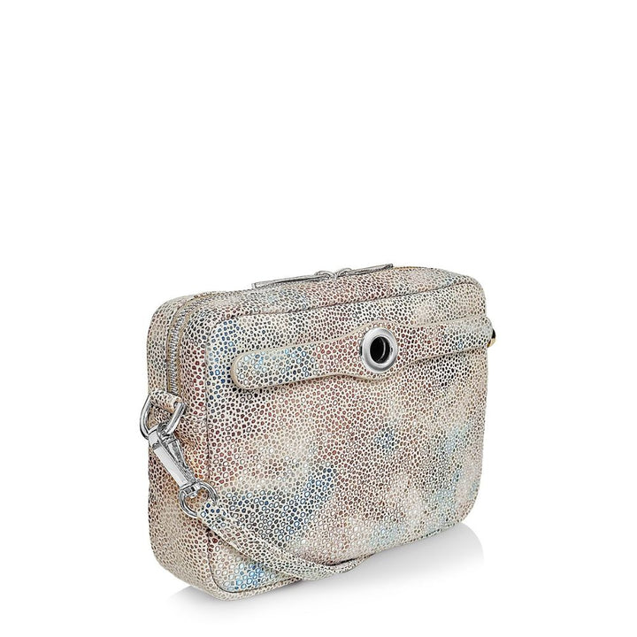 Millie Crossbody - Textured-Handbag-Sarah Haran Accessories-Silver-Natural Shagreen-Sarah Haran Accessories