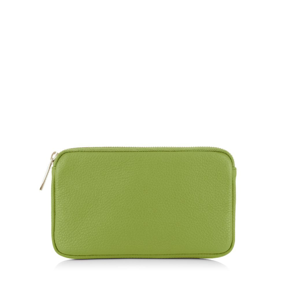 Millie Pouch-Handbag-Sarah Haran Accessories-Silver-Chartreuse-Sarah Haran Accessories