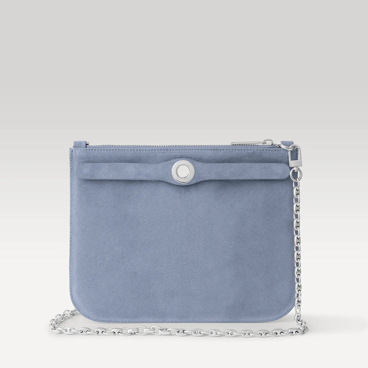 Ivy - Suede-Sarah Haran Accessories-Silver-Periwinkle-Sarah Haran Accessories