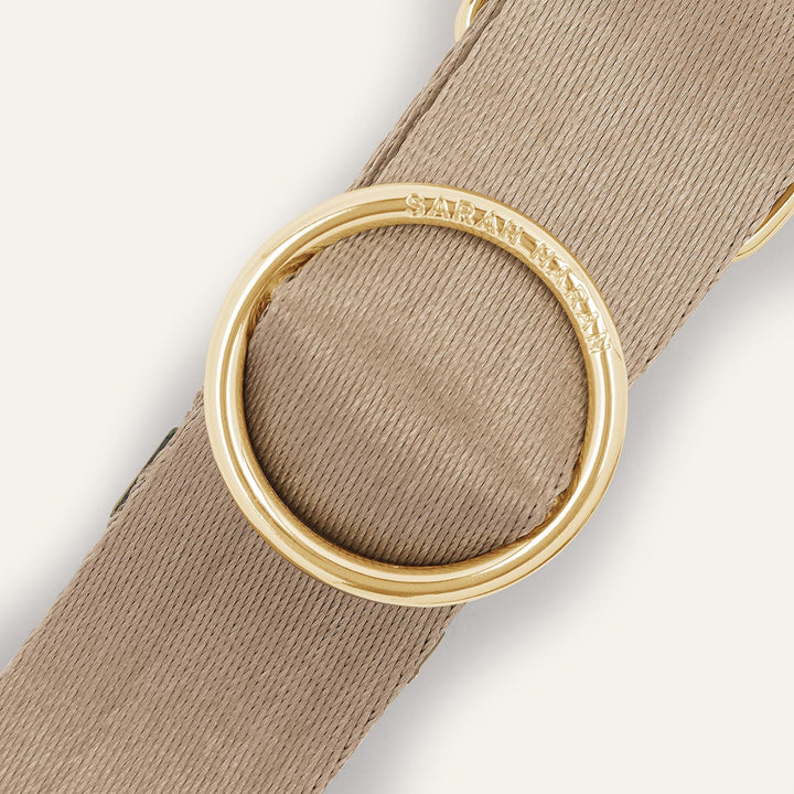 Titanium River Strap with Gold hardware detail| N40-G