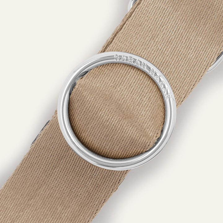 Titanium River Strap with Silver hardware detail| N40-S